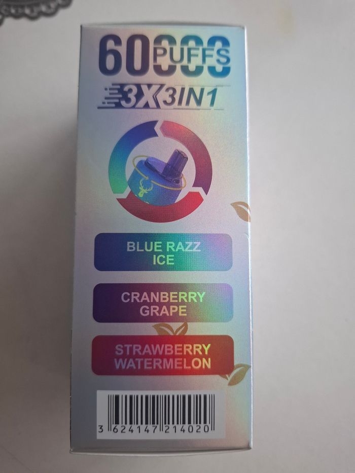 Vape 60 000 triple goût - photo numéro 3