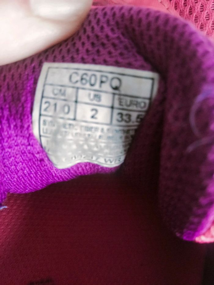 Baskets rose - Asics - 33,5 - photo numéro 6