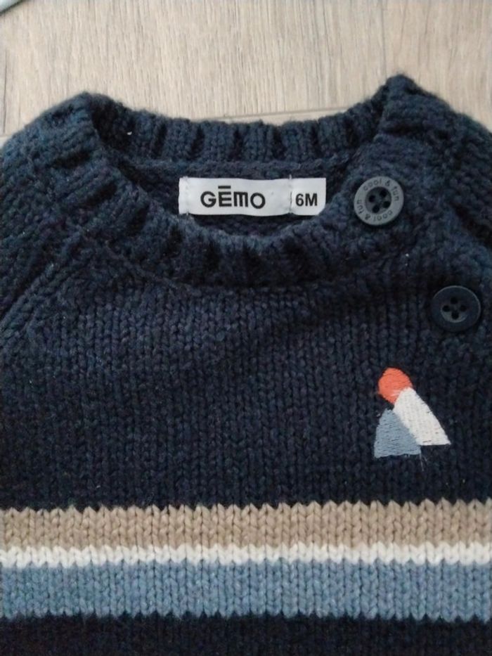 Pull marin Gemo 6 mois - photo numéro 2