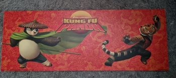 Grand tableau Kung fu panda (po et tigresse fond rouge)