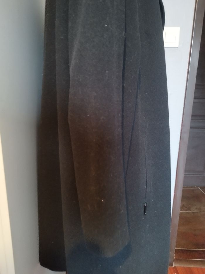 Manteau noir en laine femme grande taille - photo numéro 6