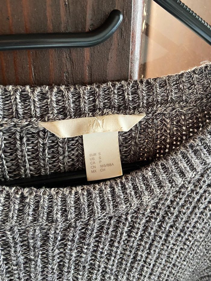Pull gris en maille H&M - photo numéro 7