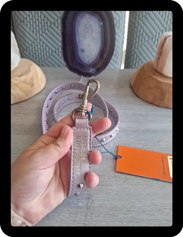Bandoulière de sac à main mauve trussardi - photo numéro 2