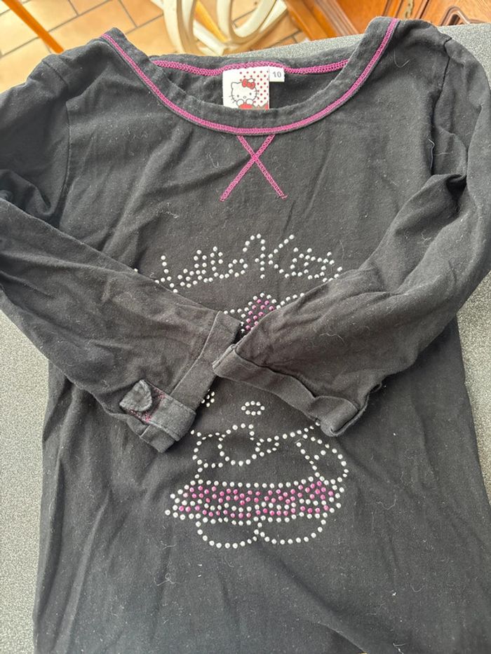 T-shirt fille hello kitty 10 ans - photo numéro 2