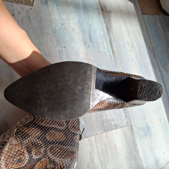 Bottines à talon  python - photo numéro 4