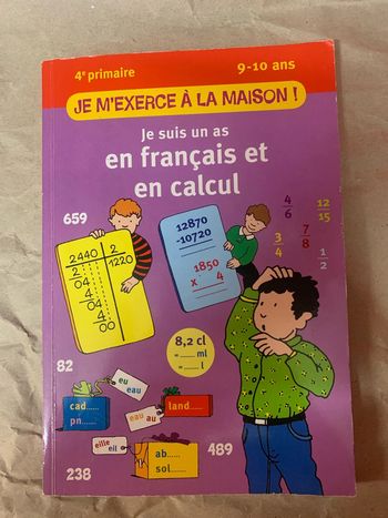Livre je m’exerce à la maison français et calcul