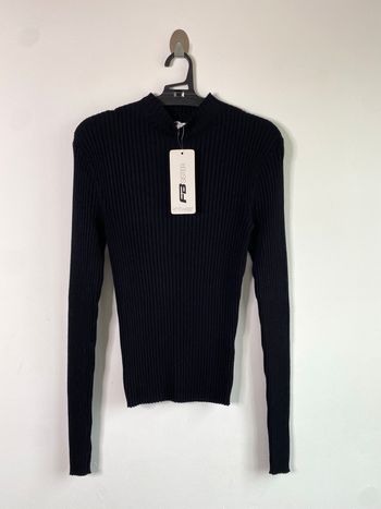 Pull côtelé noir New Yorker 