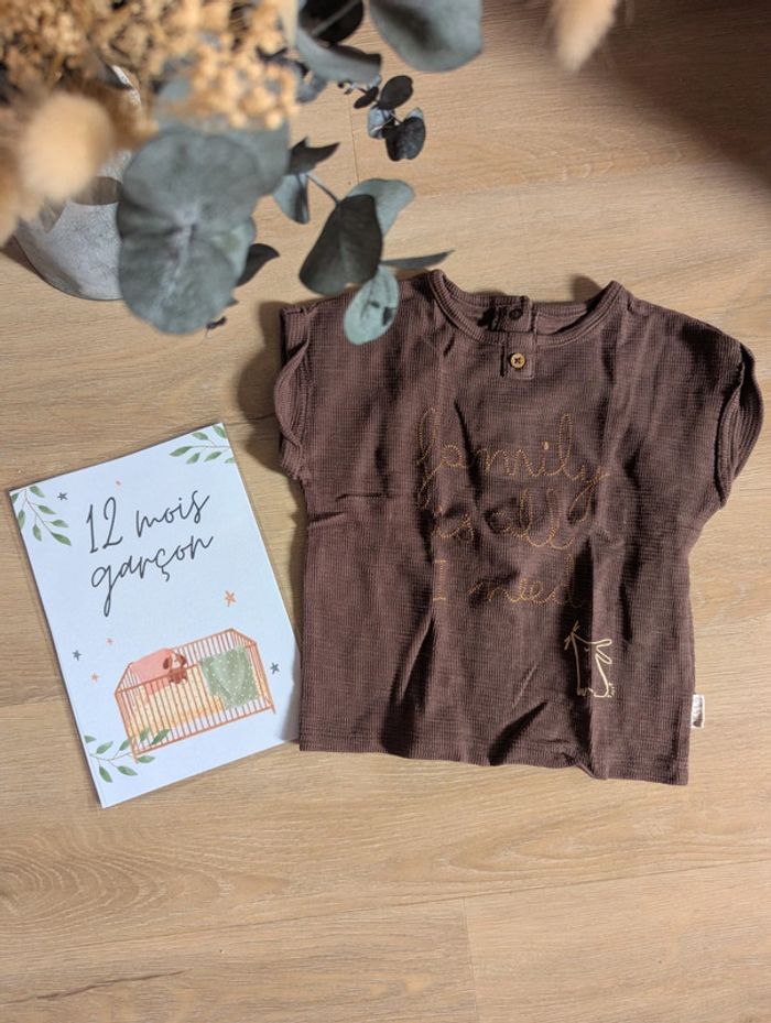 T-shirt Kiabi manches courtes 12 mois