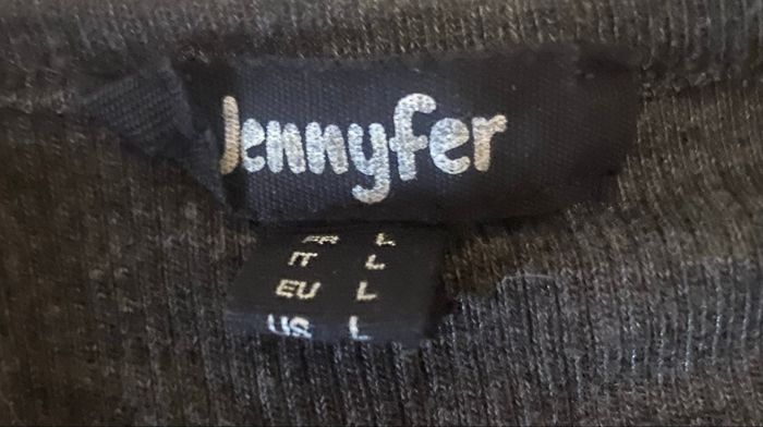 Débardeur »Jennyfer »gris foncé et blanc - photo numéro 6
