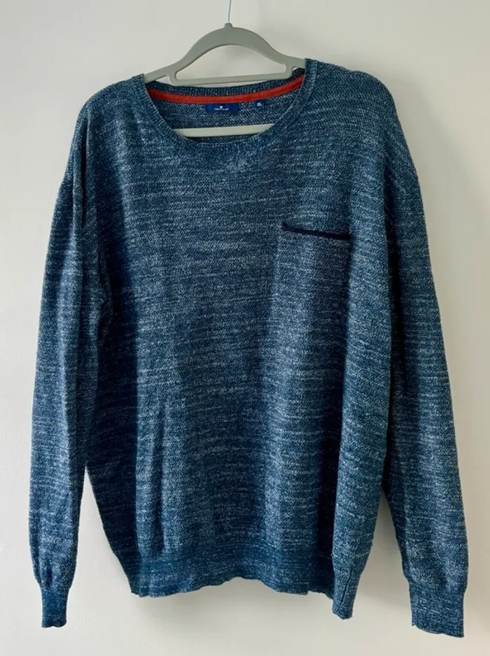 Pull bleu chiné Tom Tailor – Taille XL