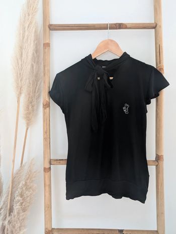 T-shirt fluide noir Disneyland Paris mickey