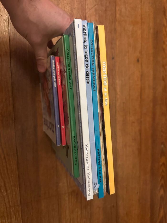 Lot vintage de 8 livres albums Martine anciens Casterman Farandole collection Gilbert Delahaye - photo numéro 5