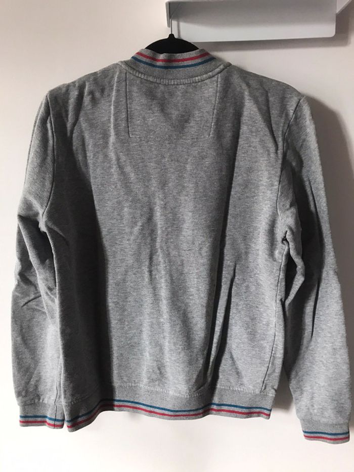 Très belle veste grise devred taille M à pressions - photo numéro 3