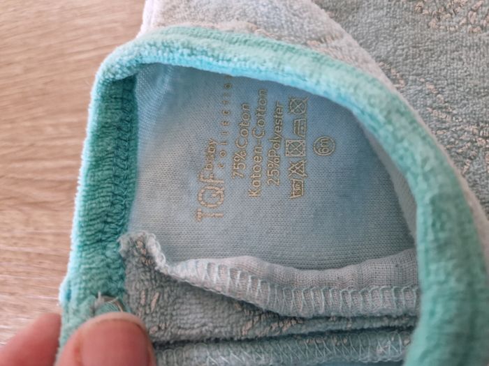 Pyjama / Dors-bien éponge/velours bleu TROPICOOL TQF - 6 mois - photo numéro 3