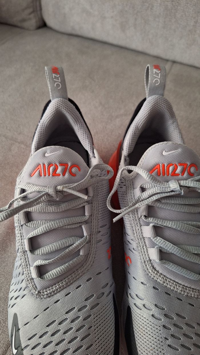 Baskets Air Max 270 gris et orange - photo numéro 6