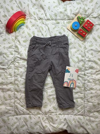 pantalon gris doublé kimbaloo 24 mois