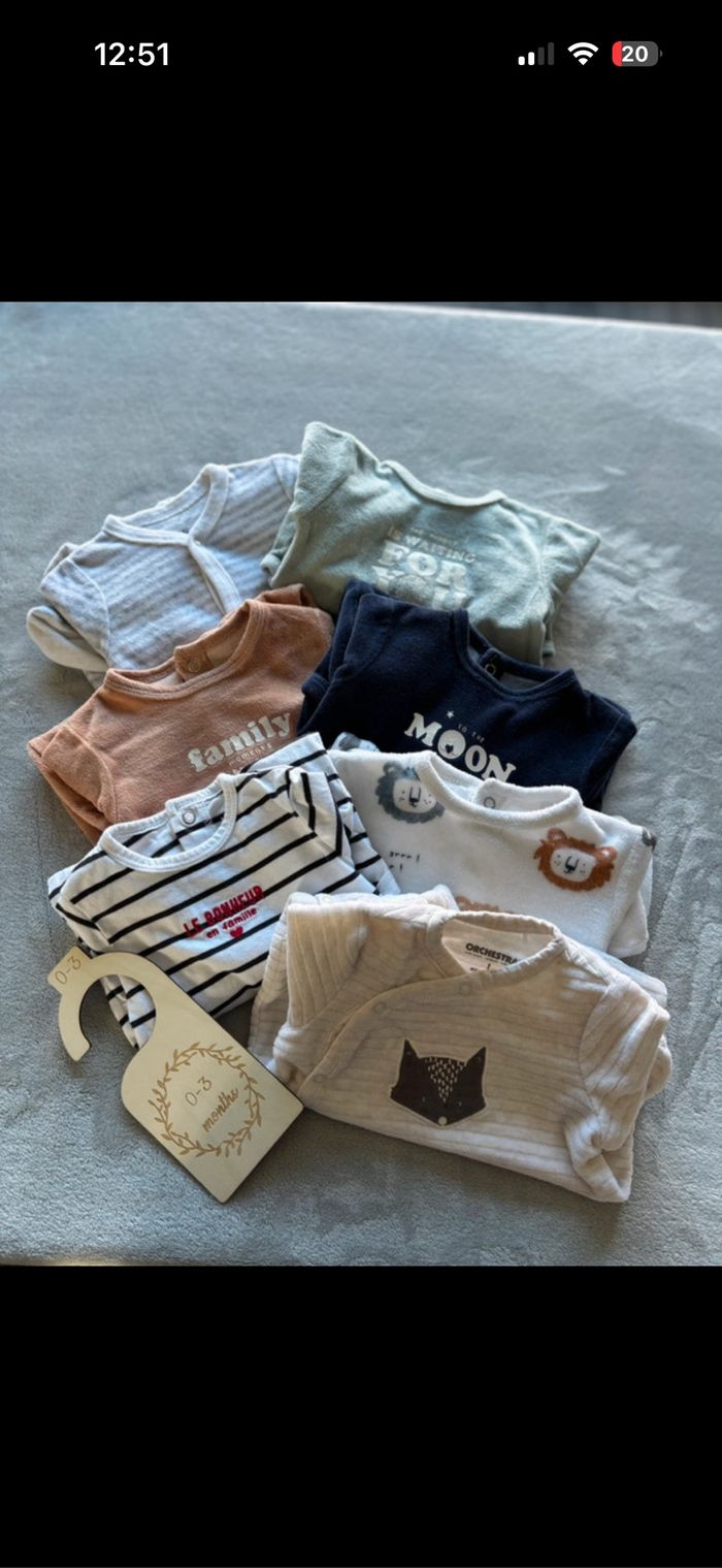 Lot pyjama 1 mois