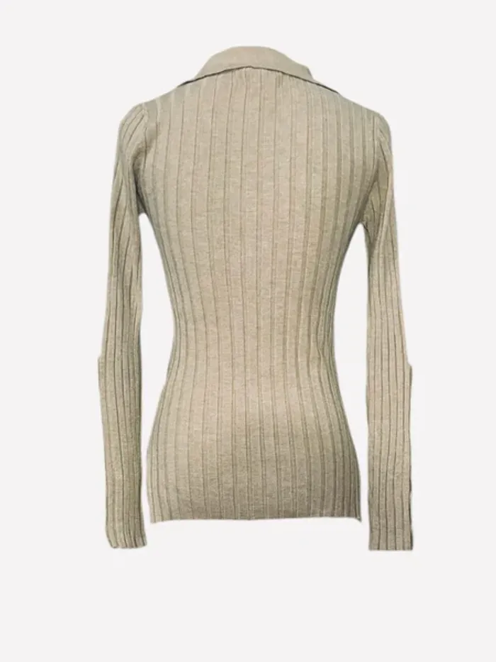 Haut manches longues Amy Lynn marron femme Taille L Neuf - photo numéro 2