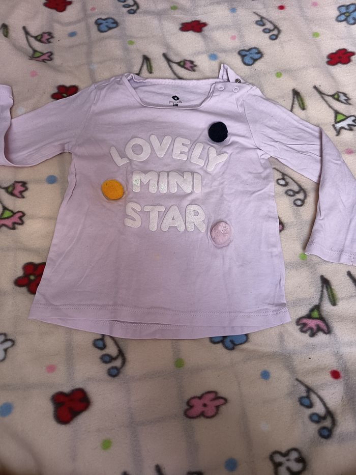 Tee shirt manche longue 24 mois
