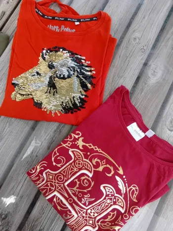 Lot de 2 tee shirts mc harry potter femme t.M