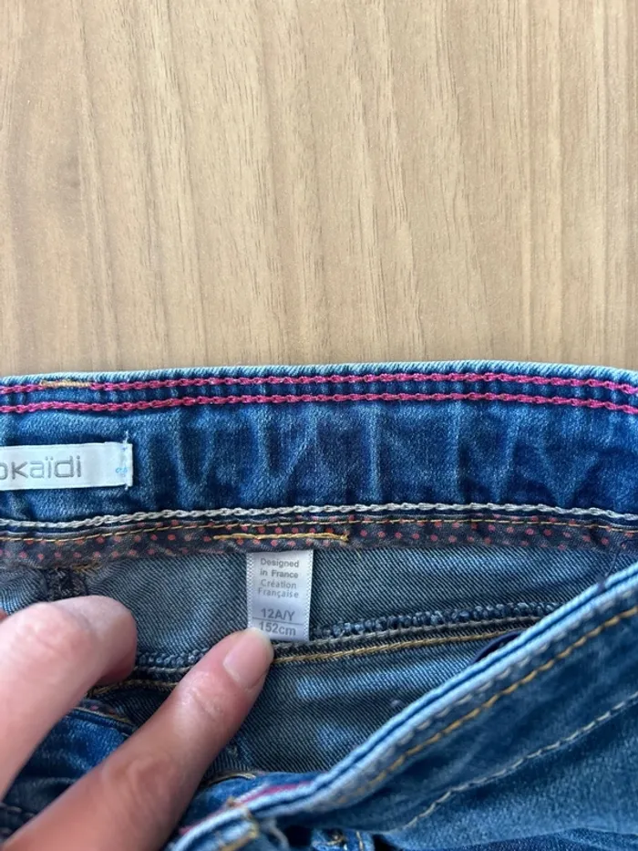 Jupe en jeans okaidi taille 12 ans - photo numéro 3
