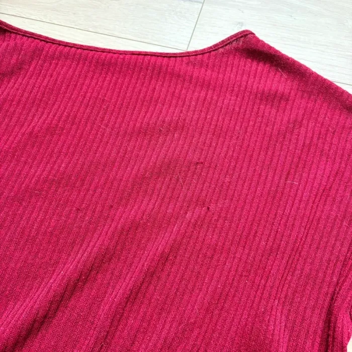 Robe pull bordeaux taille L portée 1 fois - photo numéro 4