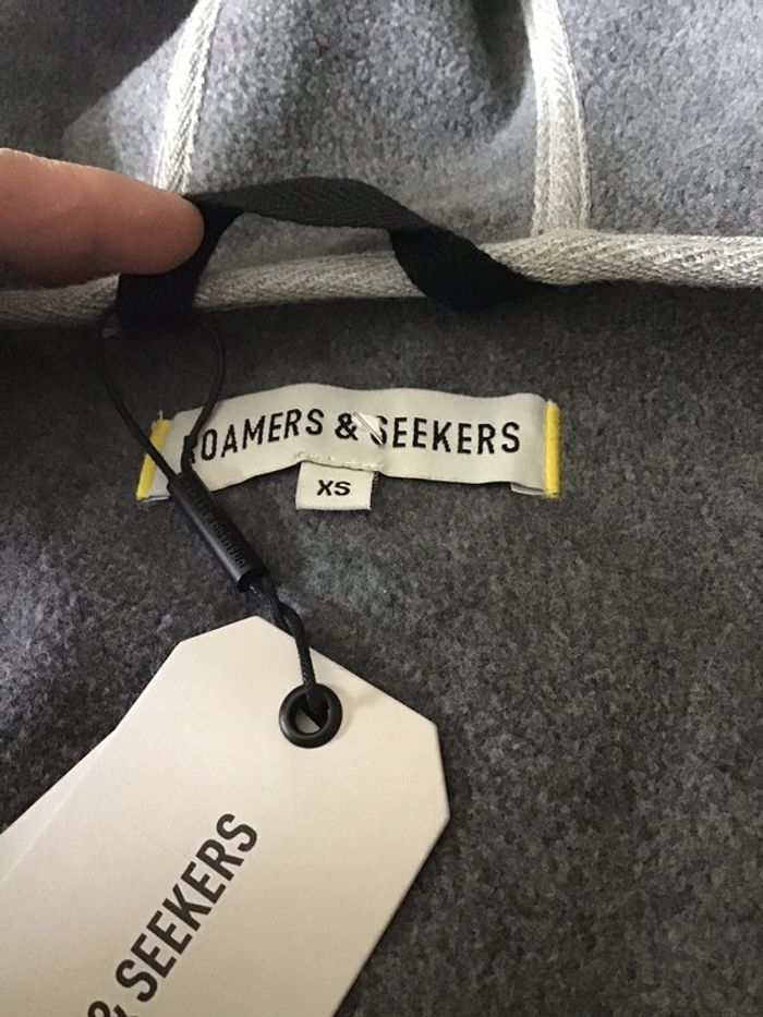 Duffle-coat à capuche 50% laine taille XS colorie marine marque Roamers&Seekers - photo numéro 9