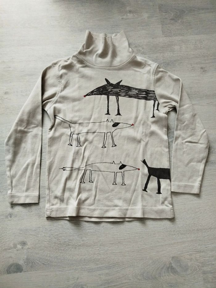 T-shirt col roulé dpam 8 ans