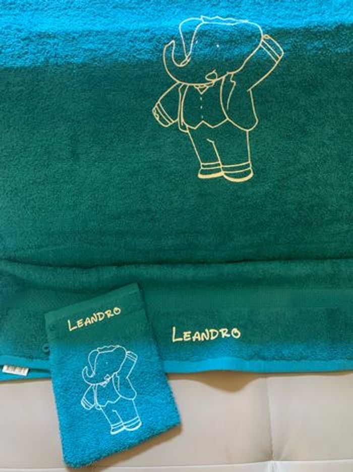 Gants toilette personnalisés - photo numéro 3