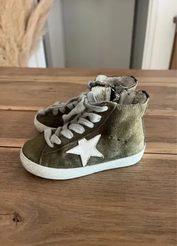 Baskets montantes kaki Golden Goose