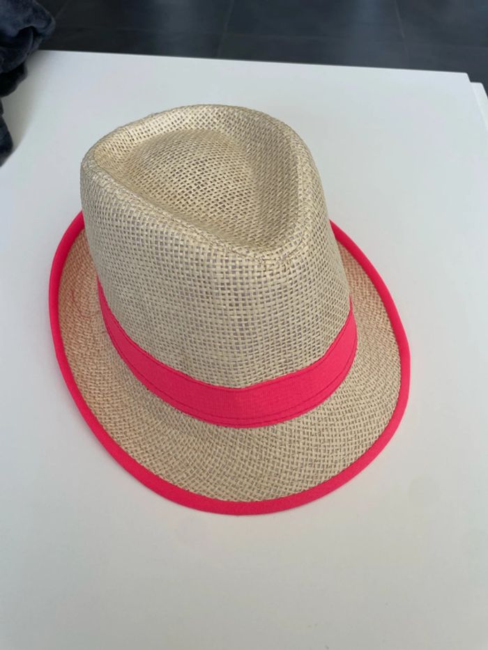 Chapeau de plage Femme Rose fluo - photo numéro 3