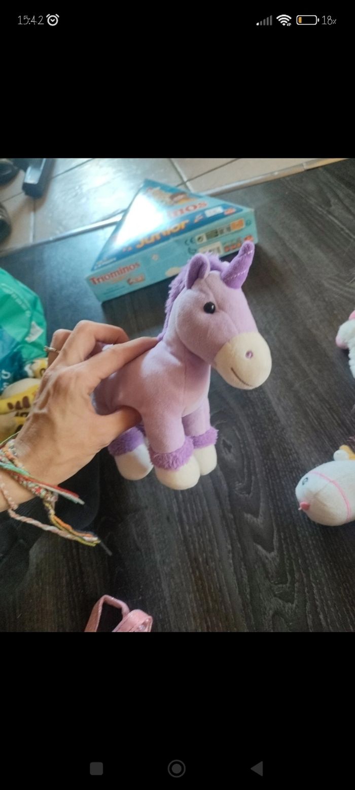 Lot peluche licorne - photo numéro 3