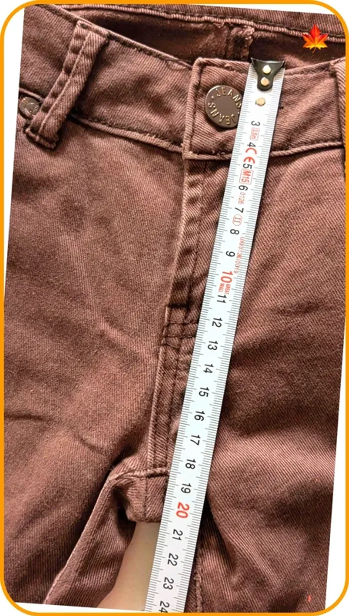 Jeans slim marron femme M - photo numéro 12