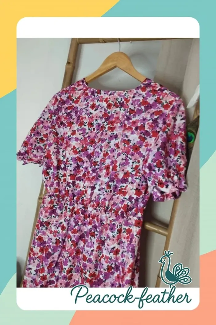 Robe rose fleurie 42 - photo numéro 8