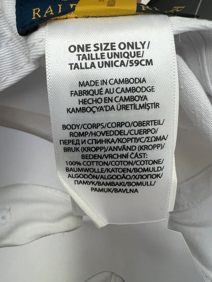 Casquette Ralph Lauren Blanche - photo numéro 6