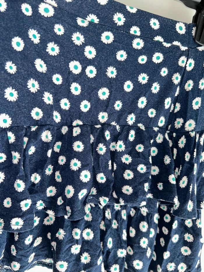 Jupe fluide bleu marine motif floral - 8 ans - Kiabi - photo numéro 2