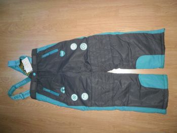 Pantalon de ski avec bretelles amovibles mixte 8 ans NEUF