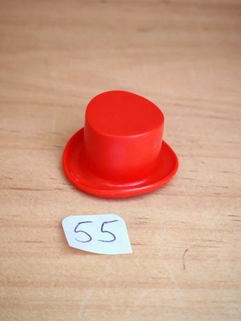 Playmobil vintage chapeau haut de forme rouge