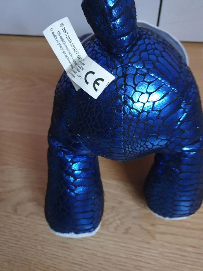 Peluche playboy bleu + strass (h 35+ l15)cm - photo numéro 10