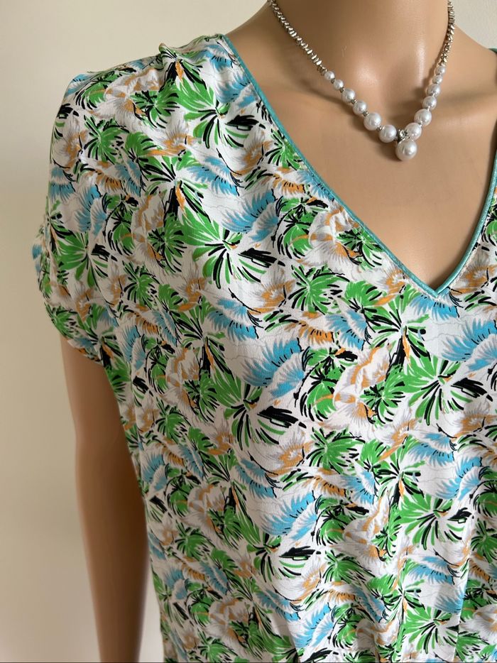 Robe imprimée neuve à manches courtes Lenny B taille française 40 - photo numéro 5