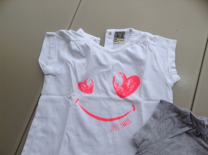 lot de 2 tee-shirts Vertbaudet fille 18 mois - photo numéro 2