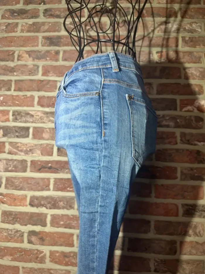 Jeans skinny bleu Bershka Taille S / 36 - photo numéro 8
