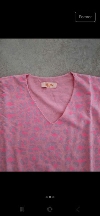 Tee shirt oversize rose lilas