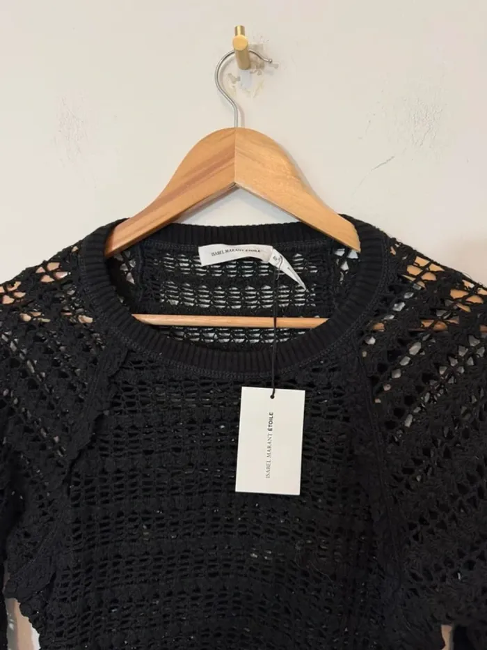 Top au crochet noir Isabel Marant - photo numéro 2