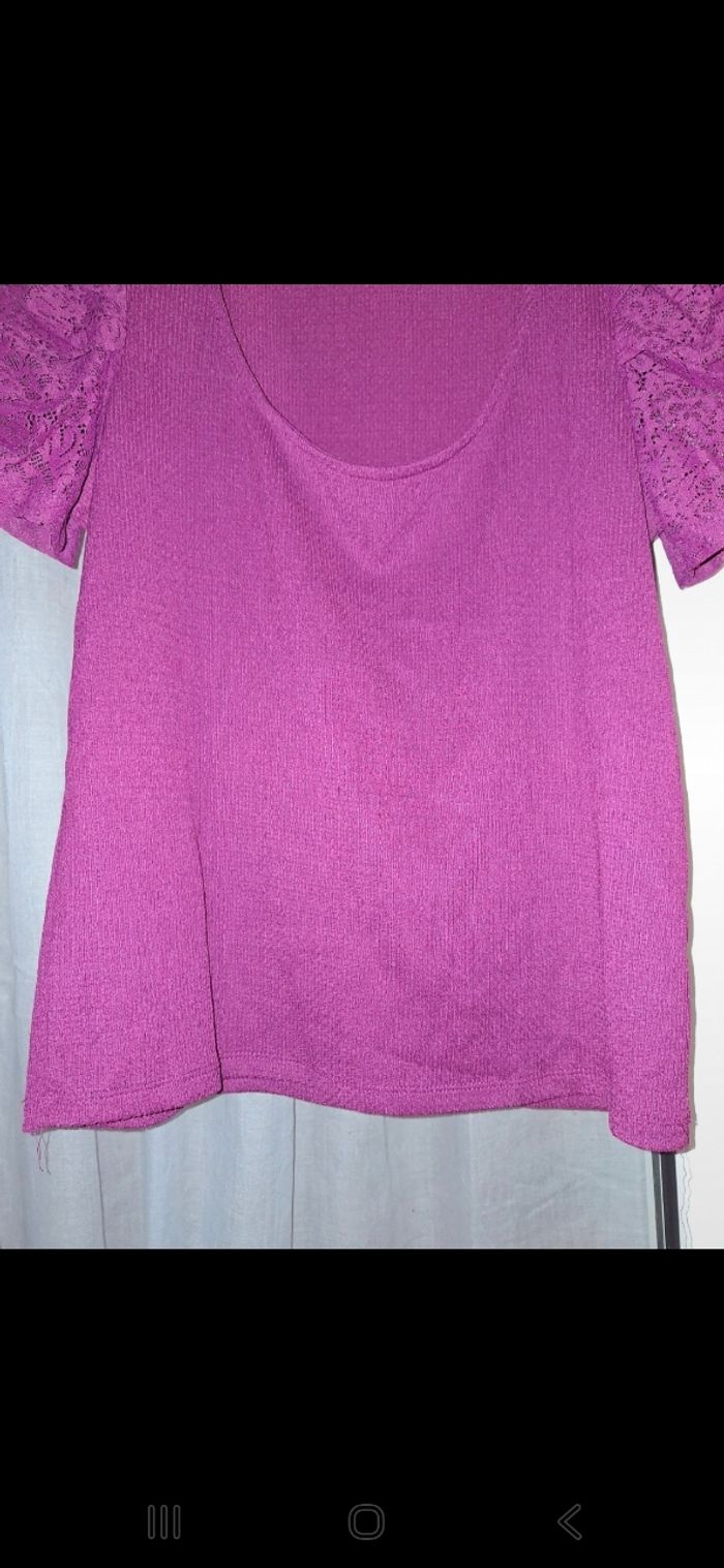 Tee shirt femme cache cache taille L - photo numéro 4