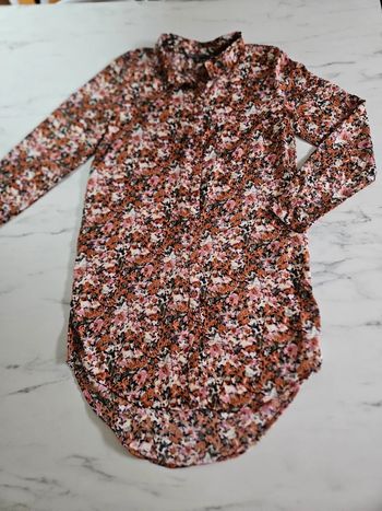 TQF chemisier long fleuris taille M