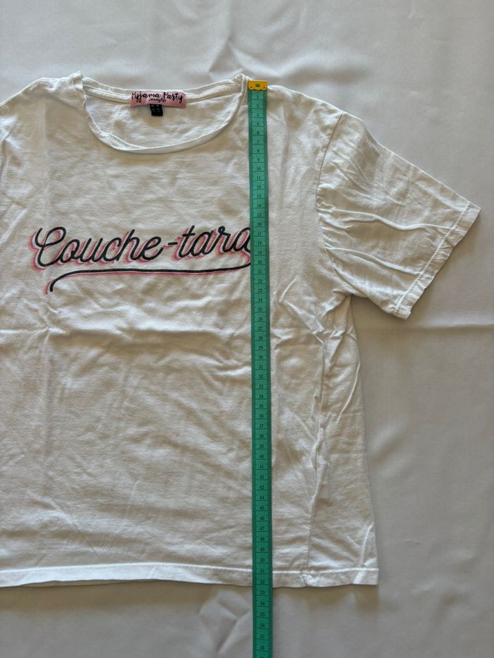 Ensemble pyjama t-shirt blanc et short à carreaux - Jennyfer - M/38 - photo numéro 6