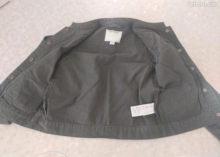 Veste en toile neuve fille verte 8 ans Vertbaudet baudet - photo numéro 4