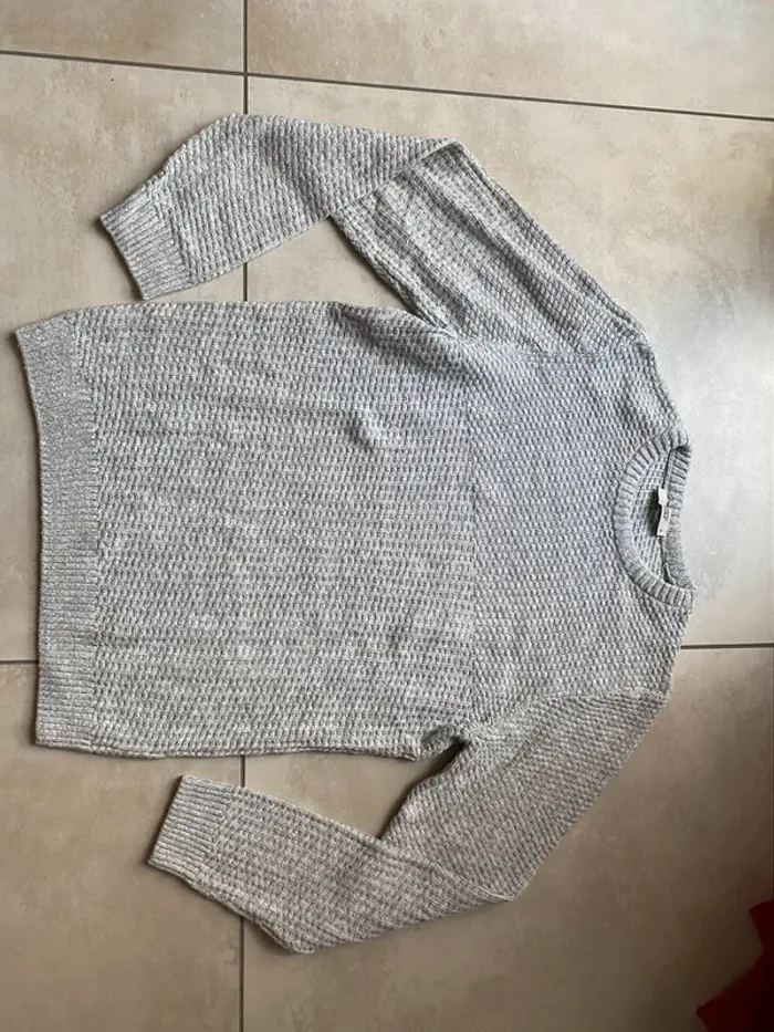 Pull ras de cou gris Defacto M - photo numéro 2