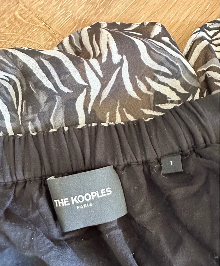 Mini jupe The Kooples noire et blanche taille 36 - photo numéro 4